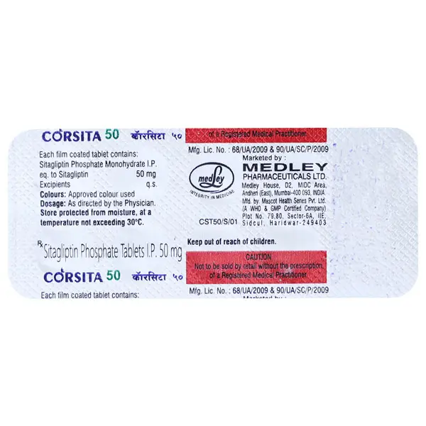 Corsita 50mg Tablet